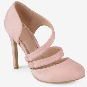 Journee Collection Pink High Heeled dress shoes.